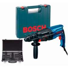 Перфоратор Bosch GBH 2-26 DFR + сменный патрон + чемодан + набор 11 буров