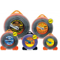 Бесшумная леска для триммера Attila A.G.P. WHISPER line Ø 3,3 mm синий (блистер 25 метров)