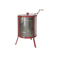 Медогонка ручная поворотная 4-х рамочная из нержавейки. Ножки пластик. Медогонка ручная поворотная 4-х рамочная из нержавейки. Ножки пластик.