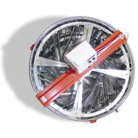 Медогонка с поворотными касетами на 12 рамок Дадан-Блата с электроприводом